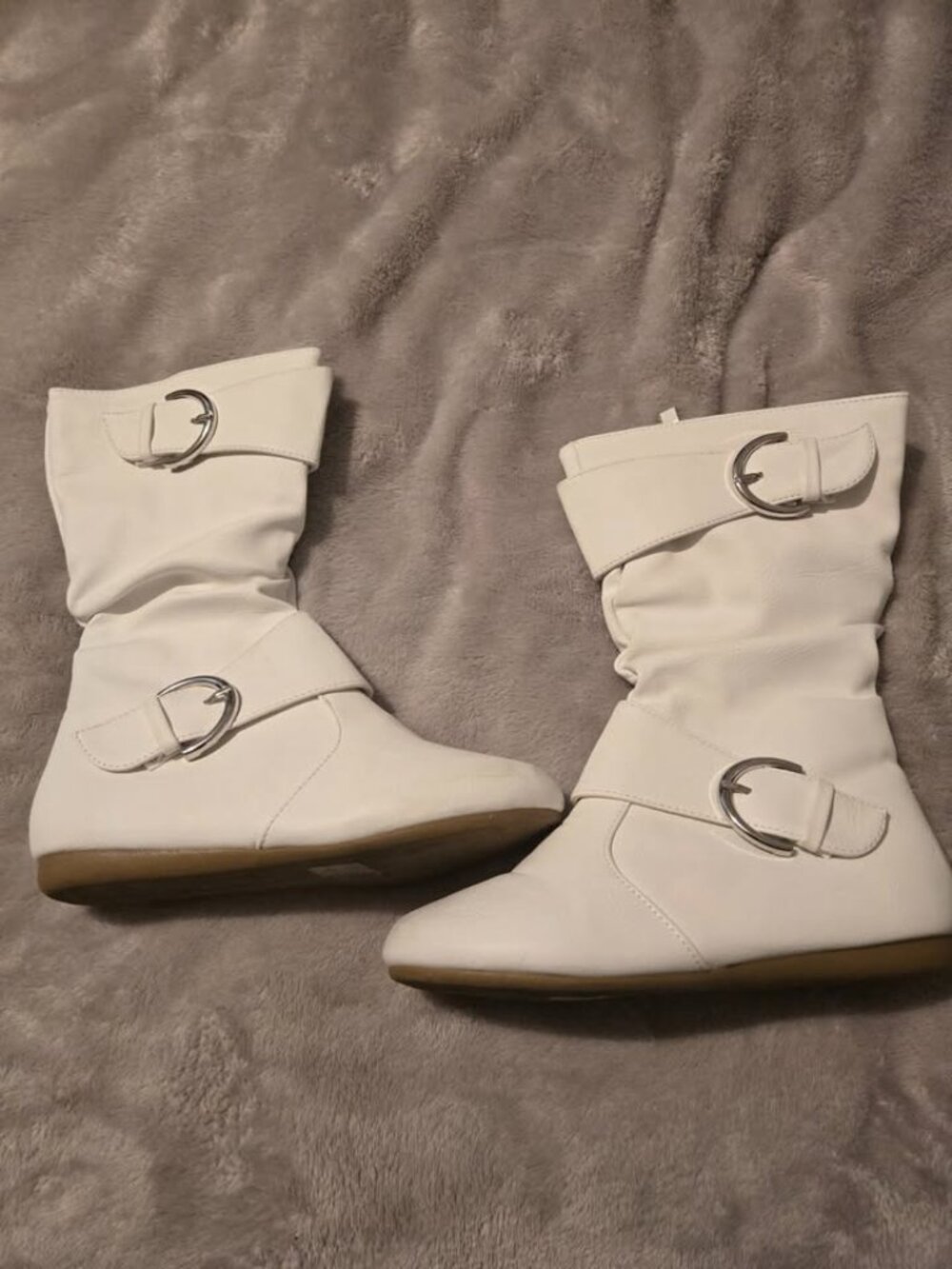 Girls Link Klein White Boots